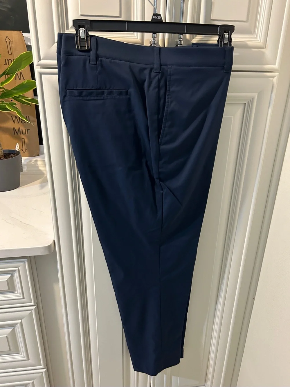 PGA Tour Men's Navy Slim Dress Pants